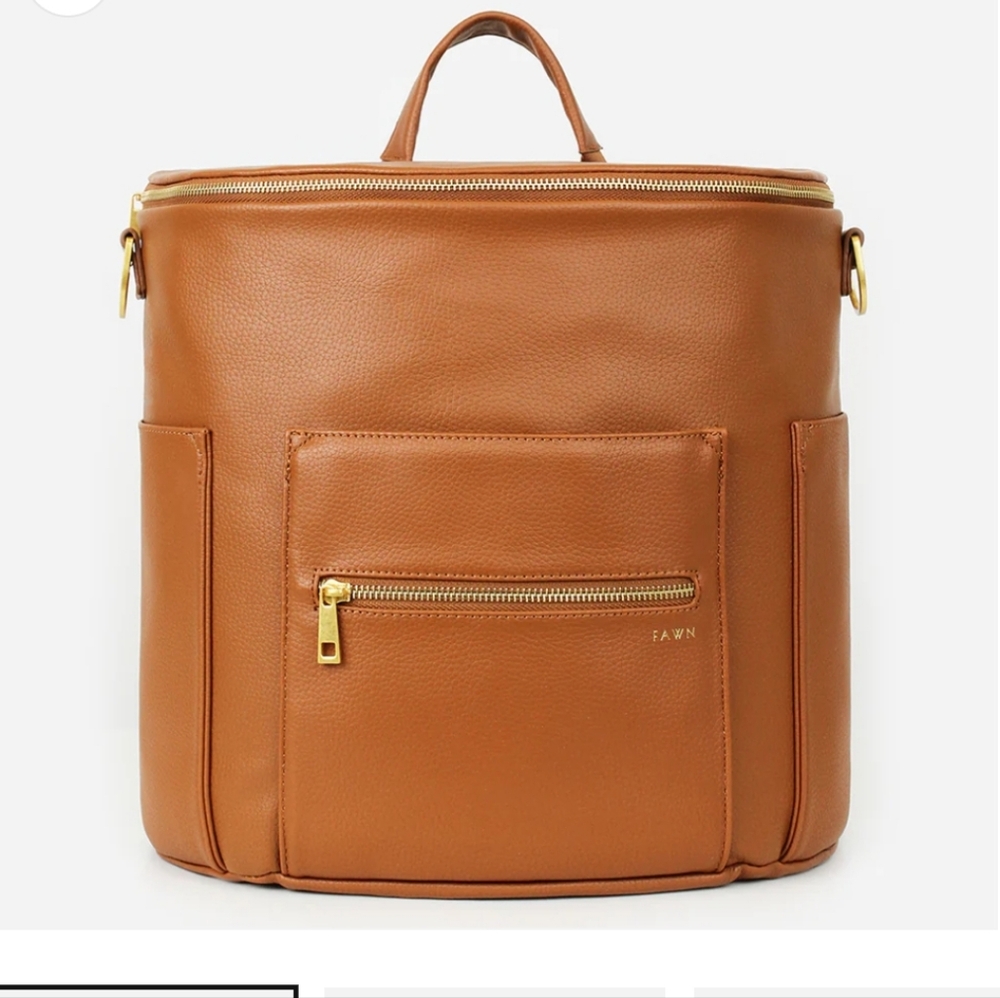 Fawn Design Brown Baby Diaper Bag & Accessories